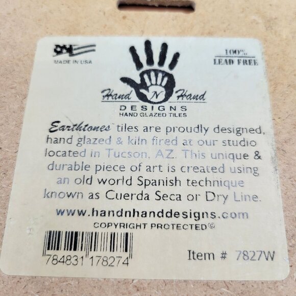 Rooster Tile Trivet Wall Hanging Hand N Hand Designs Hand Glazed Tile - Picture 3 of 3